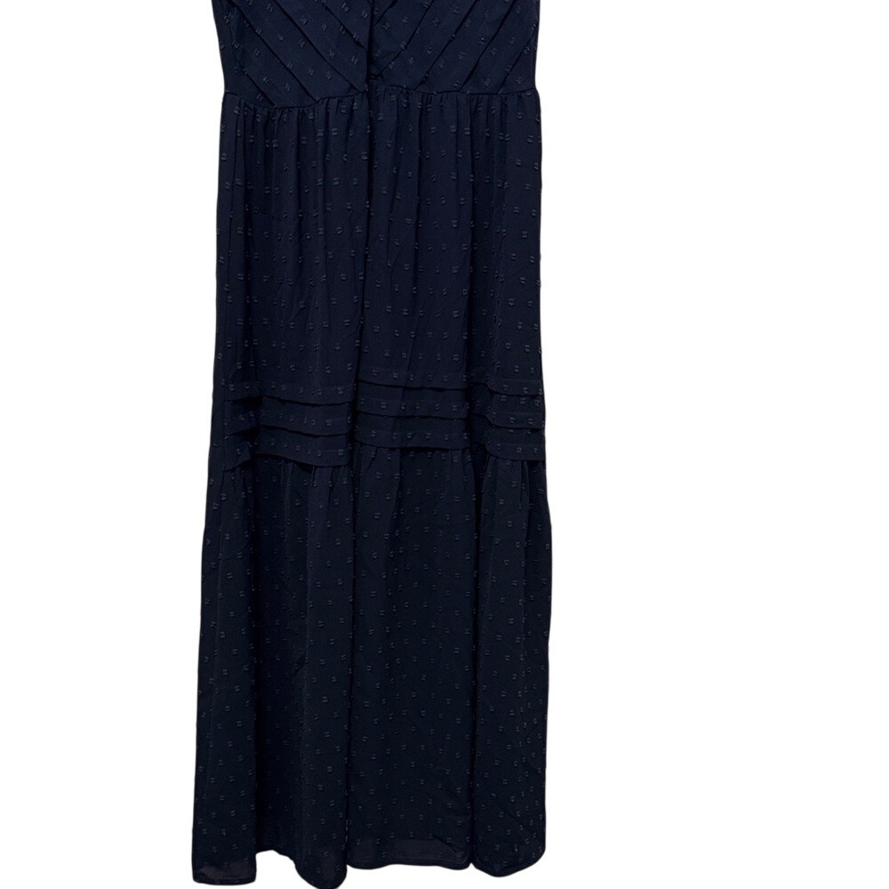 Angashion‎ Elegant Navy Blue Women's Maxi Dress Minimalist Size Small - Picture 5 of 14